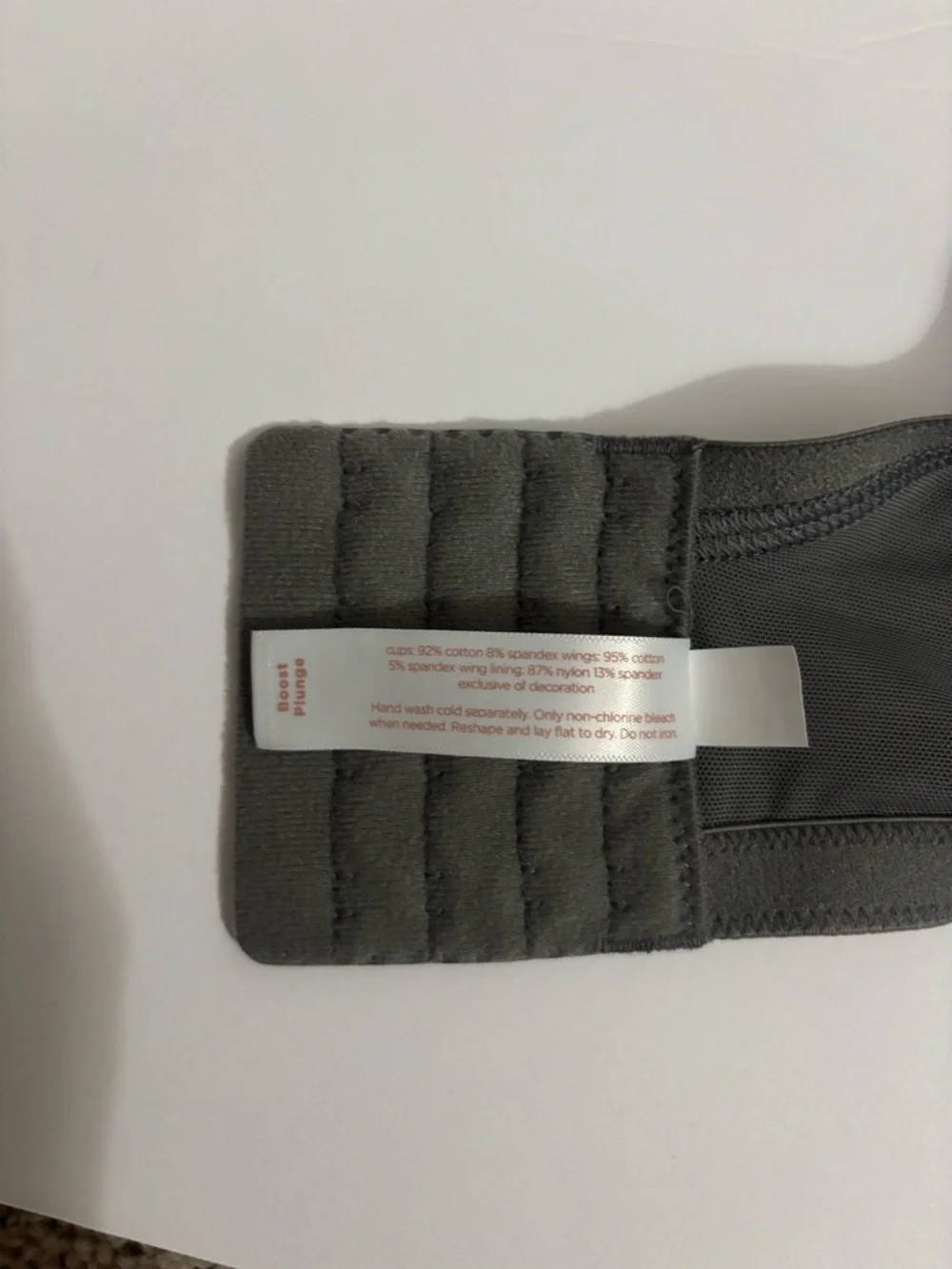 Cacique Collection T-Shirt Bra Boost Plunge Gray Size 42DDD
